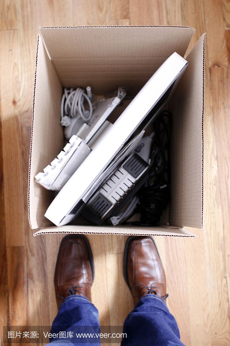 包裝盒-概念移動,儲存或失業